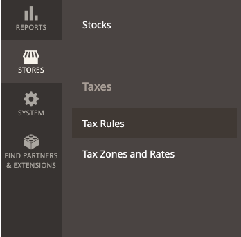 Tax rules navigatie