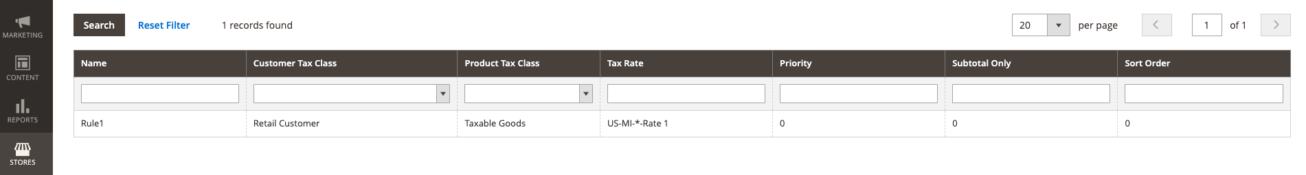 Taxrule overzicht 1