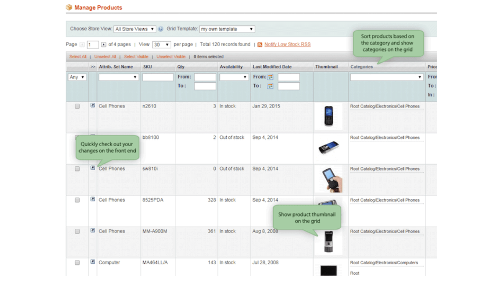 Magento must have modules extended product grid