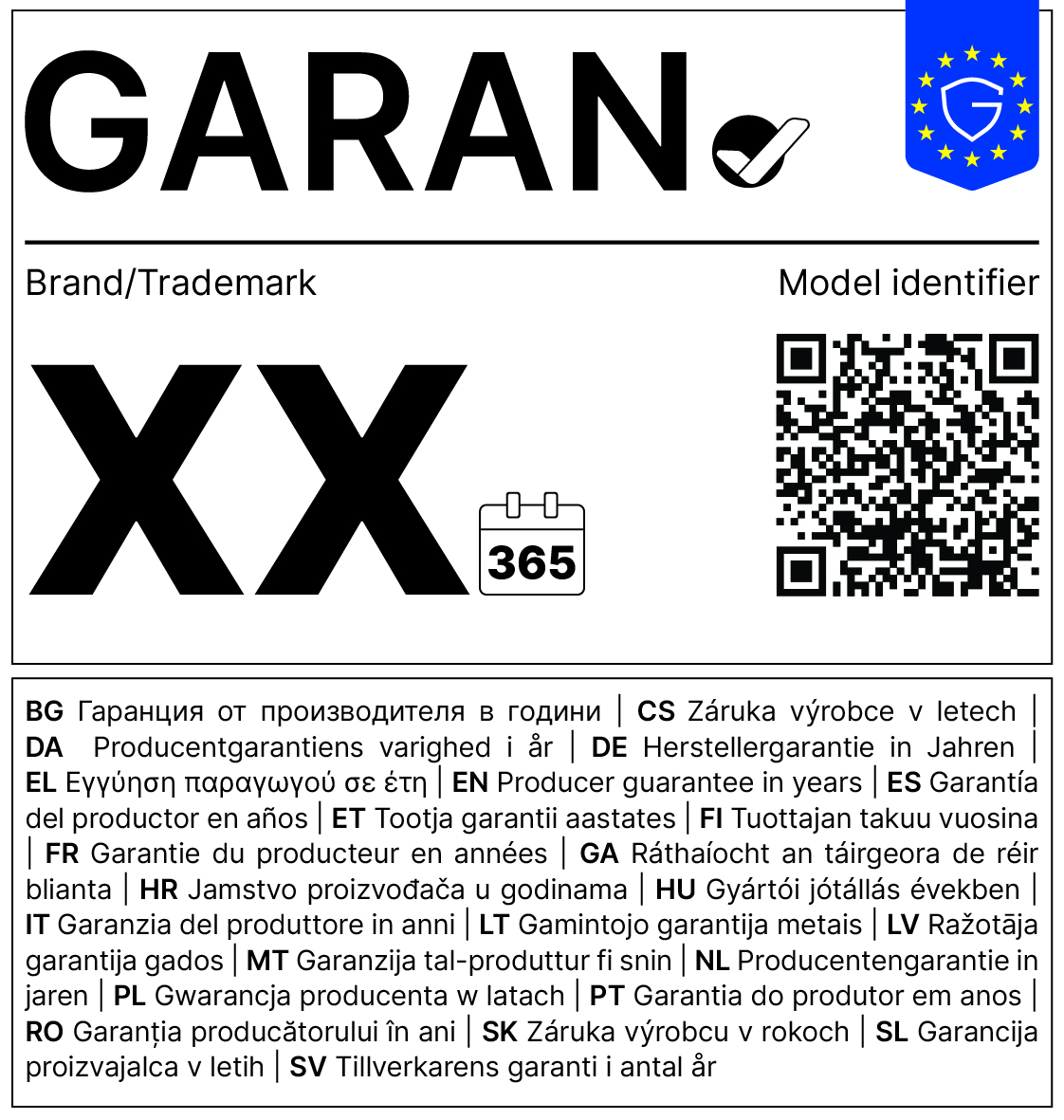 EU GARAN label