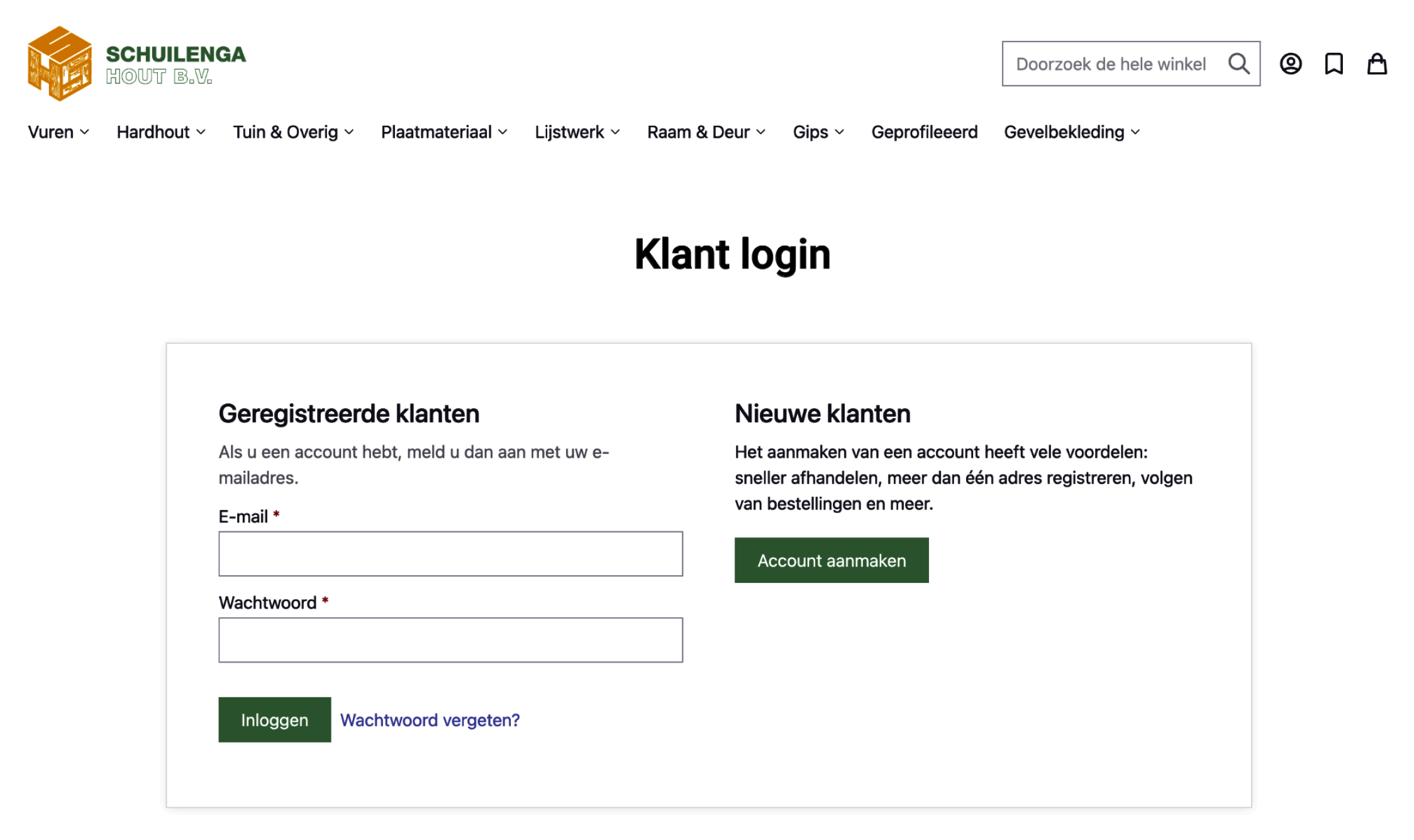 Magento groothandel webshop - prijzen zichtbaar na inloggen